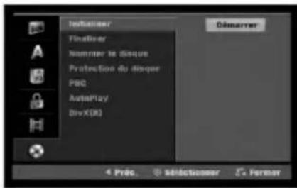 Instaliser FinalBoxer Nommer le Disque Protection du Disquer PBC AutoPlay DivX(R) Démarrer 4 Préc. ⚪ sélectionner ⚫ Former