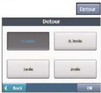 Detour 0.1mile 0.3mile 1mile 2mile Back OK