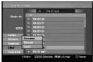 LG RH1999MS - Attribution de nom à un fichier sur le disque dur ou la carte mémoire\*1 - 1