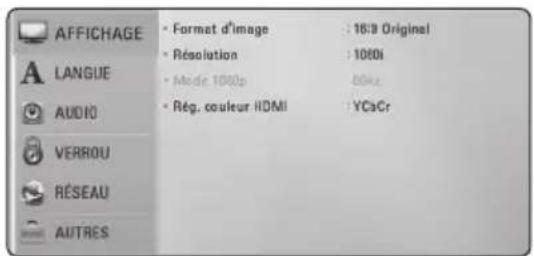 LG BD640C - Réglage des paramètres de configuration - 2