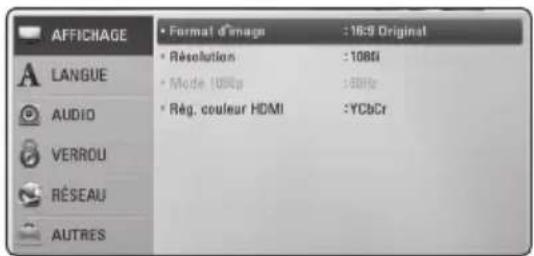 LG BD640C - Réglage des paramètres de configuration - 3