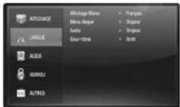 LG BD350C - Menu [LANGUE] - 1