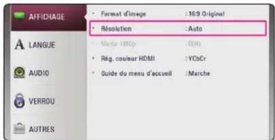 LG BP145 - Réglage de la résolution - 1