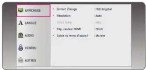 LG BP145 - Réglage des paramètres de configuration - 2