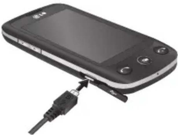 LG GW525GX - Charging your phone - 1