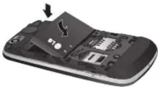 LG GW525GX - Install the battery3 - 1