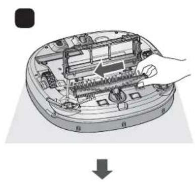 LG VR34406LV - Message vocal : "retirez les corps étrangers de larosse sous l'aspirateur robot. - 3