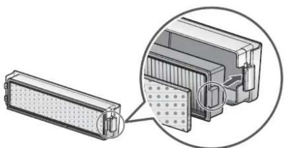 LG VR34406LV - REINIGUNG DES FILTERS AM STAUBBEHÄLTER - 6