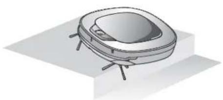 LG VR34406LV - "The wheels are not touching the floor. Please move Robot cleaner onto flat floor." - 1