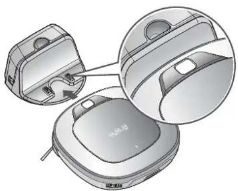 LG VR34406LV - Upon a voice message, "Battery is low. Please move Robot cleaner onto the home station to charge." - 1