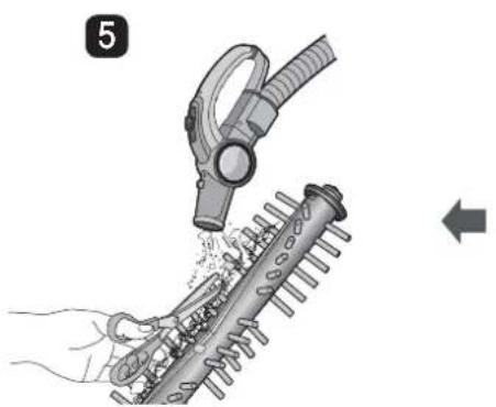 LG VR34406LV - Beim Erhalt der Sprachnachtrecht: "Bitte Fremdkörper von der Bürste auf der Unterseite des HomBot entfernen." - 4