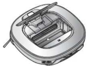 LG VR34406LV - Si se emite el mensaje de voz: «Por favor, compruebe que la bolsa de polvo y el fi ltro está correctamente instalados.» - 2