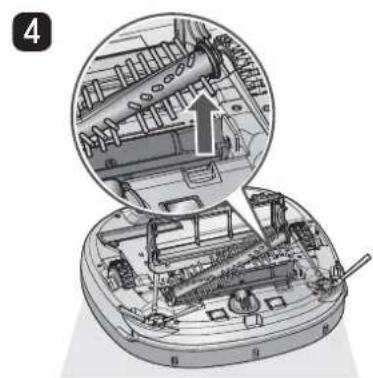 LG VR34406LV - Message vocal : "retirez les corps étrangers de larosse sous l'aspirateur robot. - 5