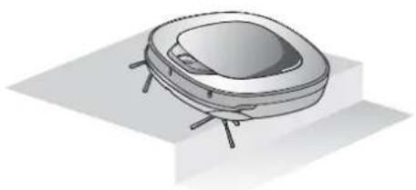 LG VR34406LV - Al messaggio vocale "Le ruote non sono in contatto con il pavimento. Spostare HomBot su di un pavimento piatto." - 1