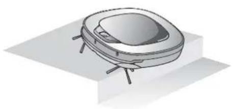 LG VR34406LV - Beim Erhalt der Sprachnachtrecht: "Die Räder berühren nicht den Boden. Bitteden HomBot auf einen flachen Untergrund stellen." - 1