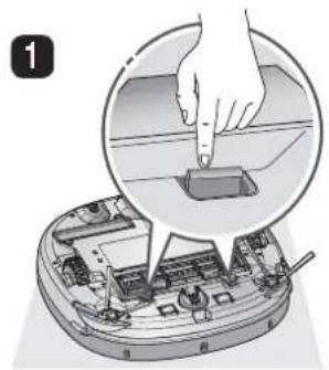 LG VR34406LV - Si se emite el mensaje de voz: «Por favor, retirerial material extraño del cepillo de la parte inferior del HomBot.» - 1