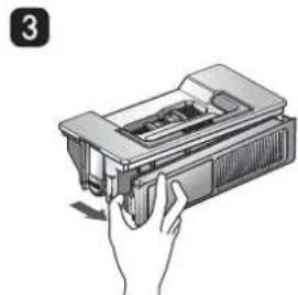 LG VR34406LV - Nettoyage du BAC à poussières - 3