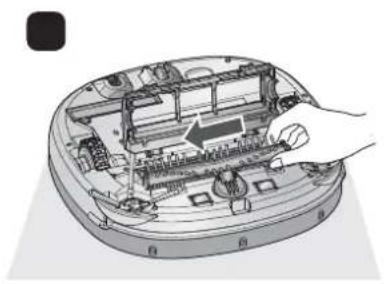LG VR34406LV - Beim Erhalt der Sprachnachtrecht: "Bitte Fremdkörper von der Bürste auf der Unterseite des HomBot entfernen." - 3