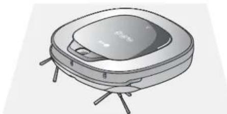 LG VR34406LV - Al messaggio vocale "Le ruote non sono in contatto con il pavimento. Spostare HomBot su di un pavimento piatto." - 2