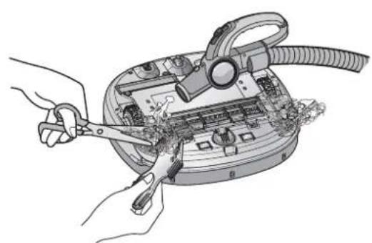 LG VR34406LV - Upon a voice message, "Please remove foreign material from the brushes on the bottom." - 6