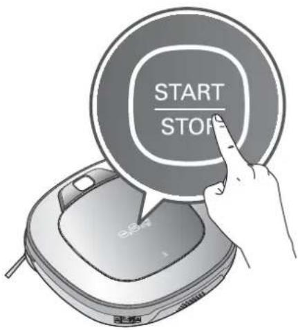 LG VR34406LV - Mediante los botones del robot de limpieza - 1