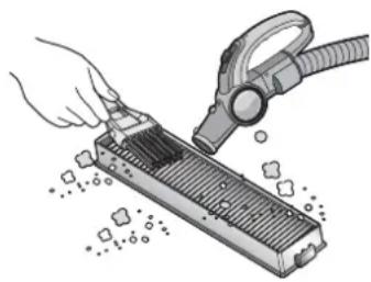 LG VR34406LV - PULIZIA DEL FILTRO DEL CONTENITORE Della POLVERE - 4