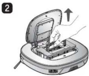 LG VR34406LV - REINIGUNG DES STAUBBEHÄLTERS - 2