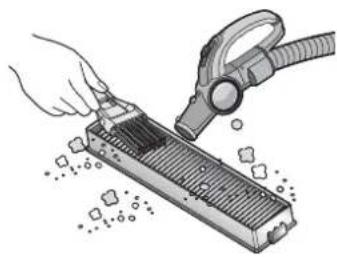 LG VR34406LV - LIMPIEZA DEL FILTRO DEL DEPOSITO DE POLVO - 4