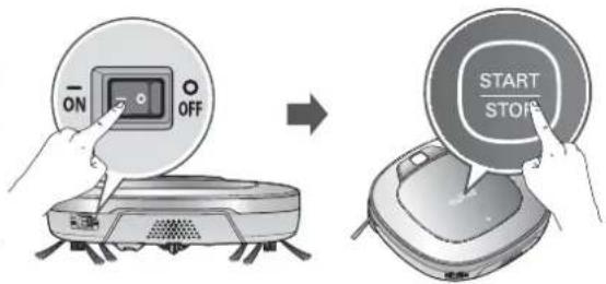 LG VR34406LV - Mettez l'aspirateur robot sous tension. (P15) - 1