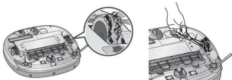 LG VR34406LV - Beim Erhalt der Sprachnacht: "Bitte Fremdkörper am linken/ rechten Rad entfernen." - 1