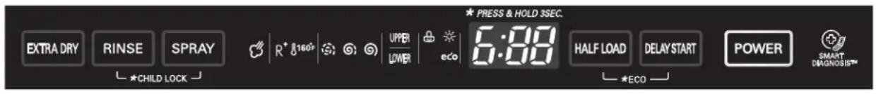 LG LDF8574ST - PANEL DE CONTROL - 1