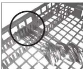 LG LDF8574ST - LOADING THE CUTLERY RACK (on some models) - 19