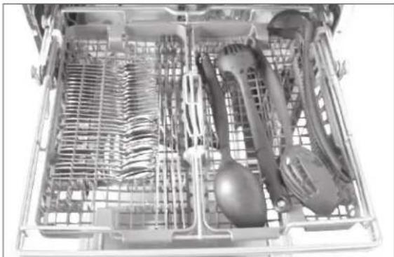 LG LDF8574ST - LOADING THE CUTLERY RACK (on some models) - 1