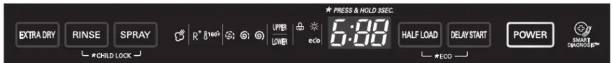 LG LDF8574ST - CONTROL PANEL - 1