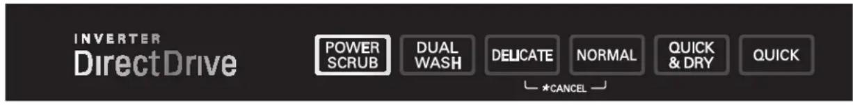 LG LDF8574ST - CONTROL PANEL (non-steam models) - 1