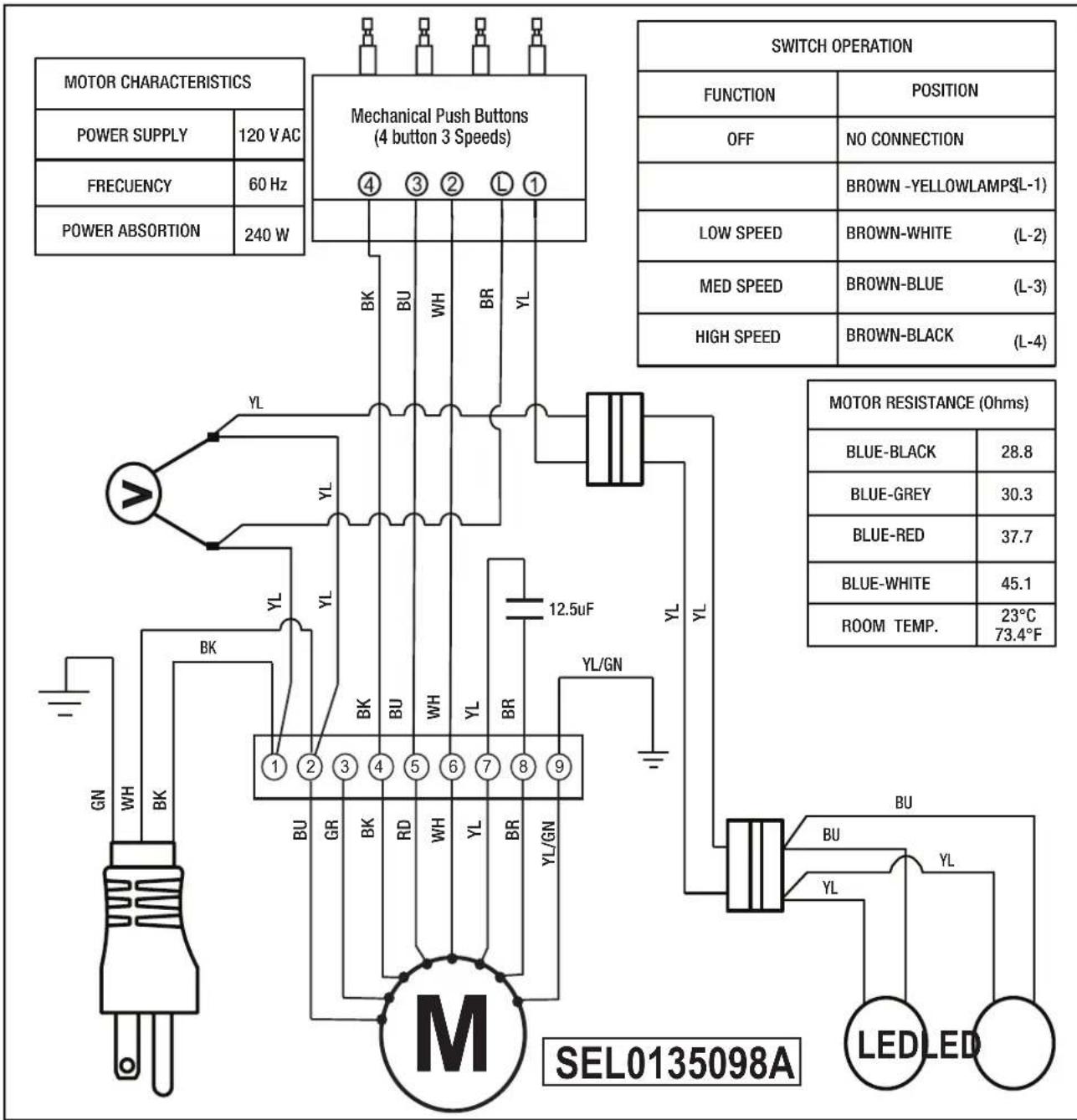 JENN-AIR UVL5430JSS - WIRING DIAGRAM - 1