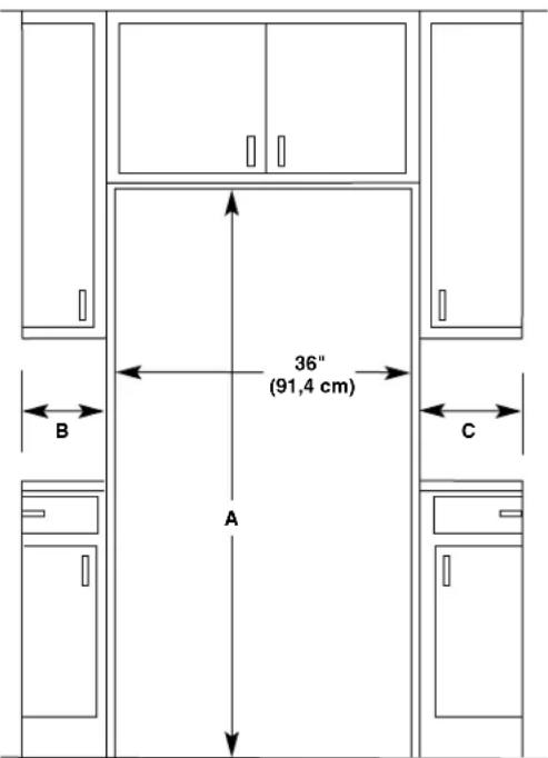 JENN-AIR JSC23C9EEM - Dimensions de l'ouverture - 1