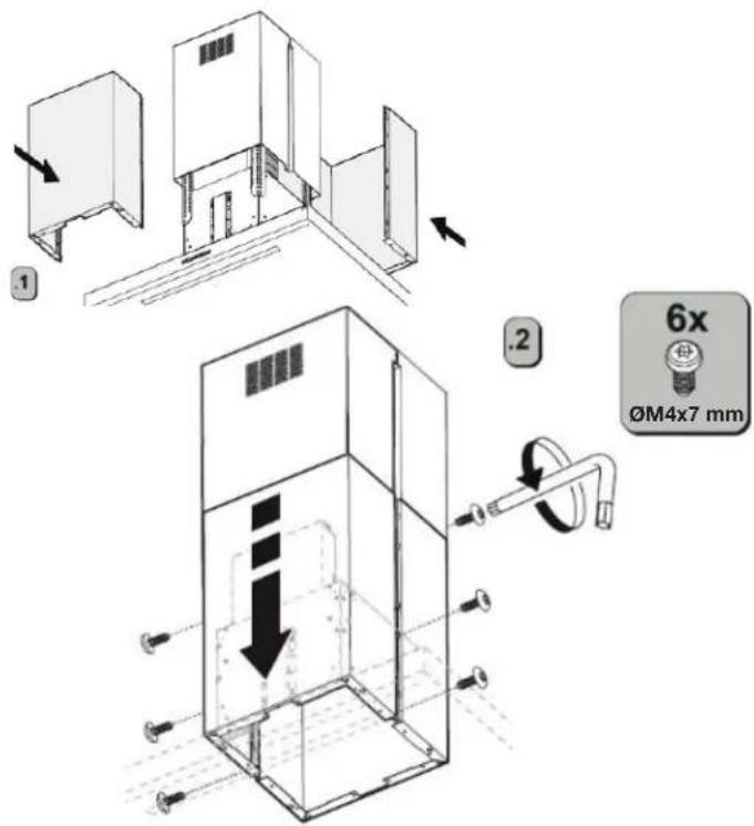 JENN-AIR JVI0636LS - Installation des cache-conduits - 2
