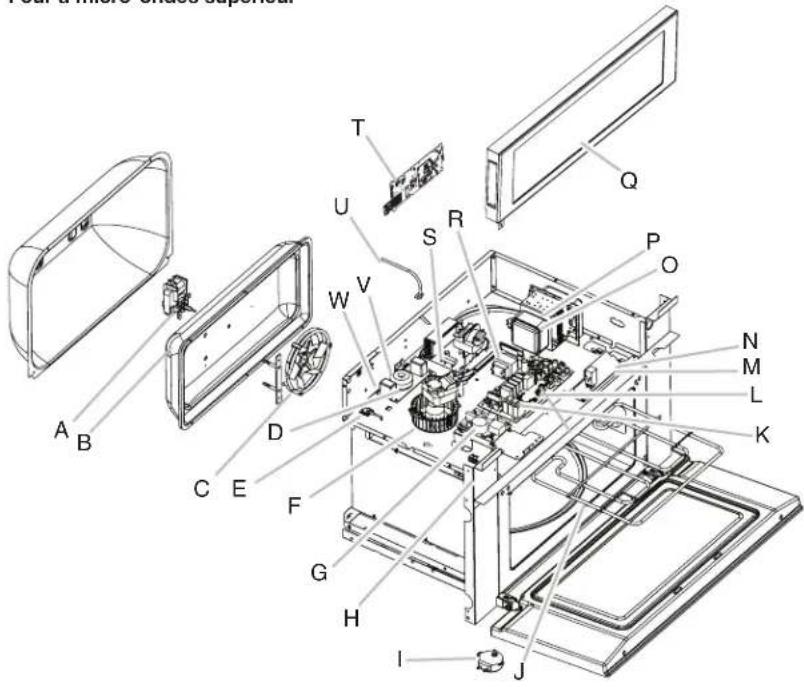 JENN-AIR JMC2427LM - Positions des composants - 1