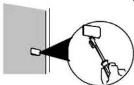 JENN-AIR IC13B - If present, locate white tube inlet cover on back of unit, and pry off using a flatblade screwdriver with the blade covered with masking - 1