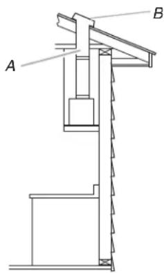 JENN-AIR UXL5430BSS - Décharge à travers le toit Évacuation par le mur - 1