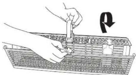 JENN-AIR UDT555SAHP - To open the AnyWareTM silverware basket: - 1
