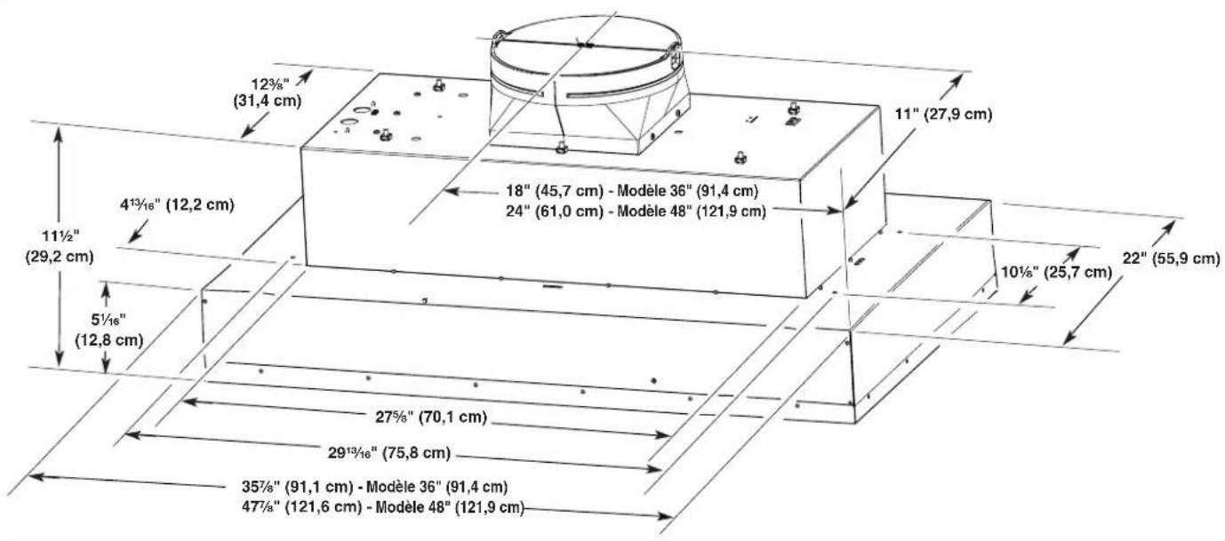 JENN-AIR UXL6036YSS - Dimensions du produit - 1