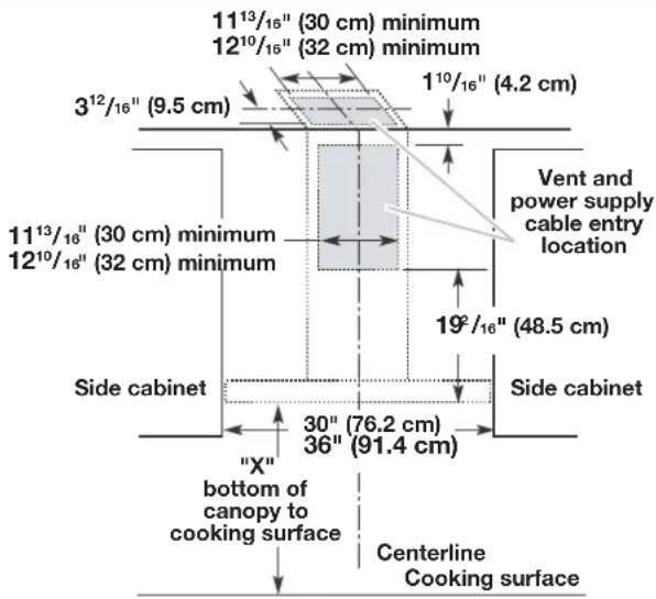 JENN-AIR JVW0636LS - Installation Dimensions - 1