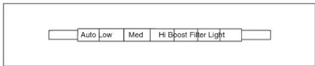 Auto Low Med Hi Boost Filter Light