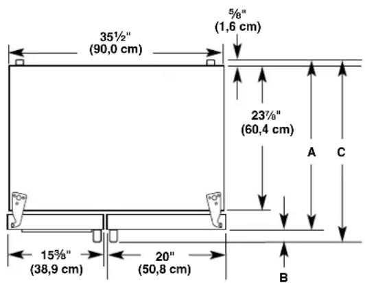 JENN-AIR KRSC503ESS - Dimensions du produit - 1