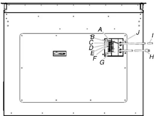 JENN-AIR JXD7836BS - Raccordement électrique dans le système d'extraction par le bas avec le système de ventilation en ligne - 1