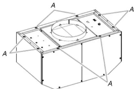JENN-AIR JXD7836BS - Installation du système de ventilation en ligne - 1
