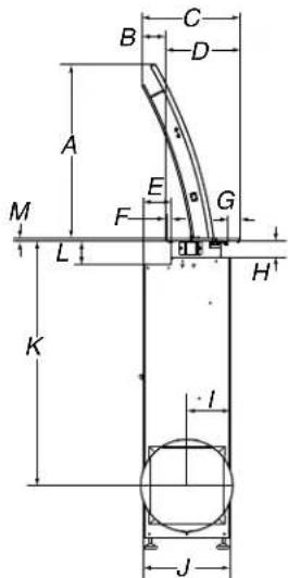 JENN-AIR JXD7836BS - Dimensions du produit Dimensions du placard - 2