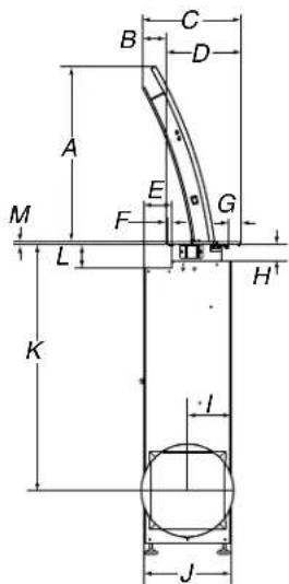 JENN-AIR JXD7836BS - Product Dimensions Cabinet Dimensions - 2